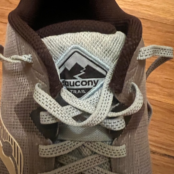 Saucony Women's Peregrine Brown and Light Blue Hiking Shoes Size 9W - Picture 7 of 11